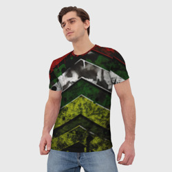 Мужская футболка 3D Абстрактные камуфляж - фото 2