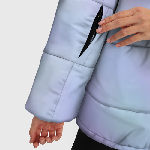 Женская зимняя куртка 3D с принтом Теннисный дизайн, фото #4
