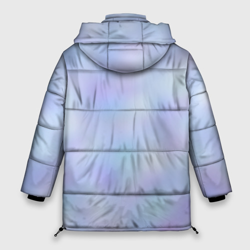 Женская зимняя куртка 3D с принтом Теннисный дизайн, вид сзади #1