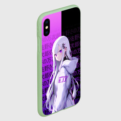 Чехол для iPhone XS Max матовый Эмилия тан в современности - ре Зеро - фото 2