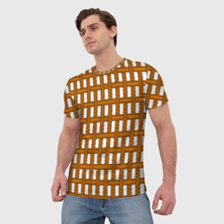 Мужская футболка 3D Веревочный дизайн - фото 2