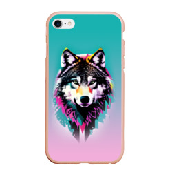 Волчья морда - поп-арт – Чехол для iPhone 6Plus/6S Plus матовый с принтом купить