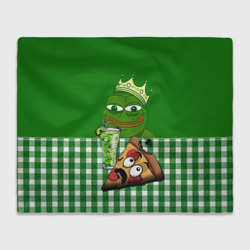 Плед 3D Pepe King with pizza