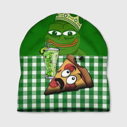 Шапка 3D Pepe King with pizza