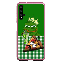 Чехол для Honor 20 Pepe King with pizza