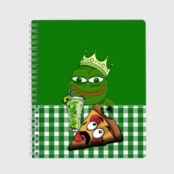 Тетрадь Pepe King with pizza