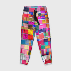 Детские брюки 3D Разноцветные лоскутки