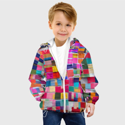 Детская куртка 3D Разноцветные лоскутки - фото 2