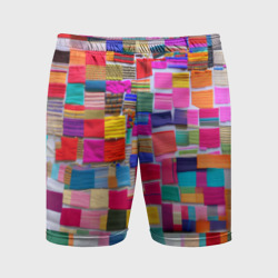 Мужские шорты спортивные Разноцветные лоскутки