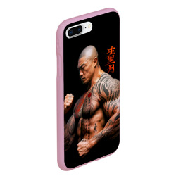 Чехол для iPhone 7Plus/8 Plus матовый Irezumi tattoo yakuza fighter - фото 2