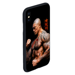 Чехол для iPhone XS Max матовый Irezumi tattoo yakuza fighter - фото 2