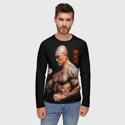 Мужской лонгслив 3D Irezumi tattoo yakuza fighter - фото 2