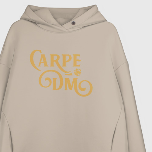 Женское худи Oversize хлопок Carpe DM, цвет миндальный - фото 3