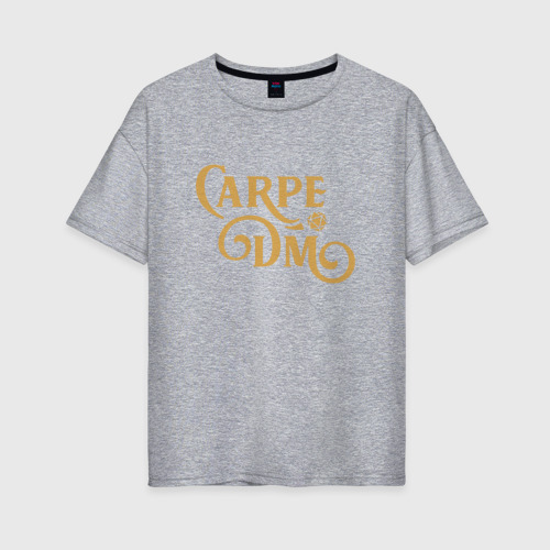 Женская футболка хлопок Oversize Carpe DM, цвет меланж