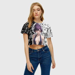 Женская футболка Crop-top 3D Узуриха - Адский рай - фото 2
