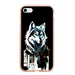 Волк - графика – Чехол для iPhone 6Plus/6S Plus матовый с принтом купить