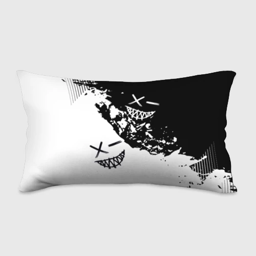 Подушка 3D антистресс Smile - black and white