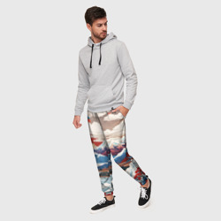 Мужские брюки 3D Пейзаж в Японском стиле - фото 2