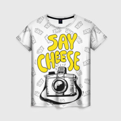 Женская футболка 3D Say cheese