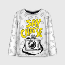 Детский лонгслив 3D Say cheese