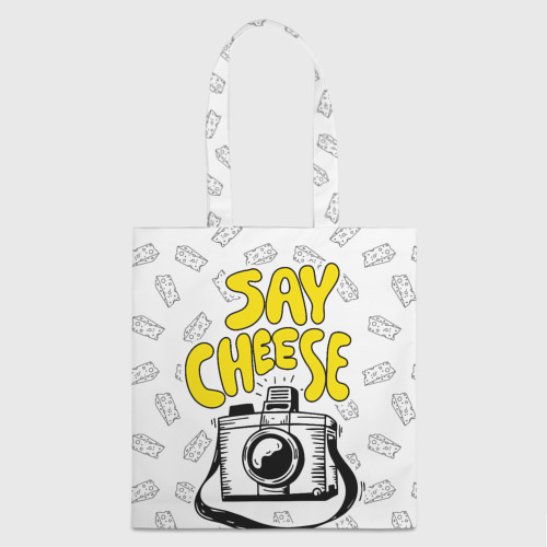 Шоппер 3D с принтом Say cheese, вид спереди #2