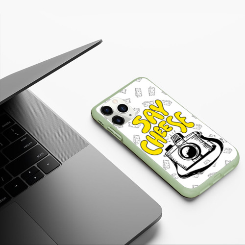 Чехол для iPhone 11 Pro матовый с принтом Say cheese, фото #5
