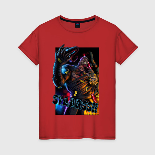 Женская футболка хлопок с принтом Nemesis - staarss, вид спереди #2