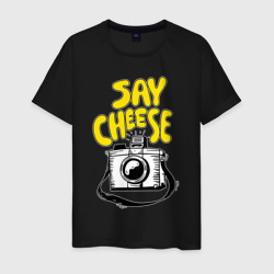 Cheese photo camera – Футболка из хлопка с принтом купить со скидкой в -20%