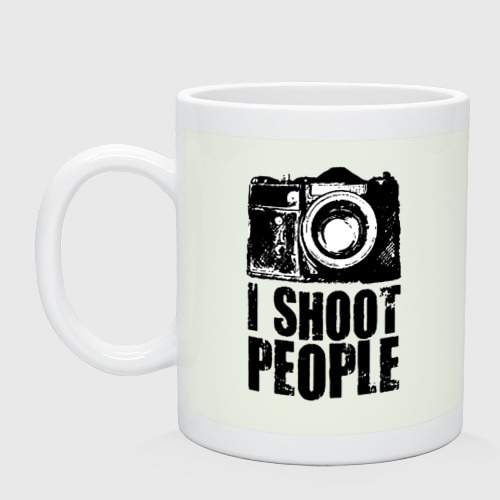 Кружка керамическая Shoot photographer, цвет фосфор