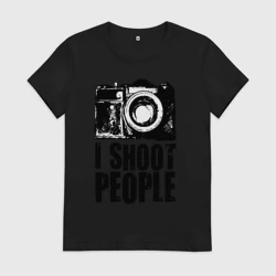 Женская футболка хлопок Shoot photographer