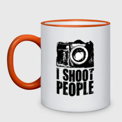 Кружка двухцветная Shoot photographer