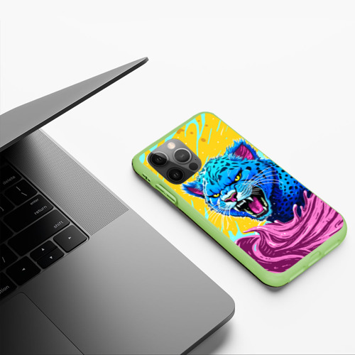 Чехол для iPhone 12 Pro Max с принтом Кислотный Леопард, фото #5