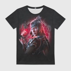 Женская футболка 3D Shadowheart - Baldur's Gate 3