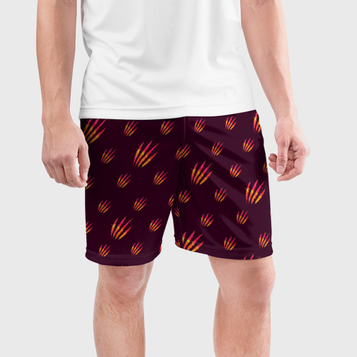Мужские шорты спортивные Шрамы, цвет 3D печать - фото 3