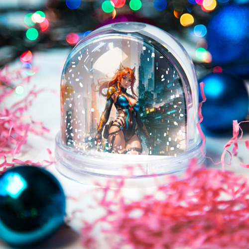 Игрушка Снежный шар Боевая кибер-Леди-лиса - фото 3