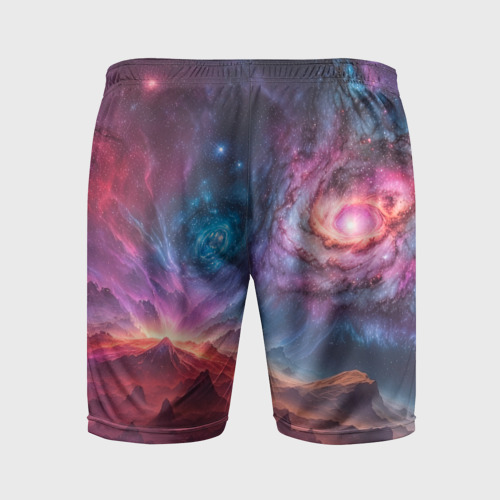 Мужские шорты спортивные На задворках вселенной, цвет 3D печать - фото 2