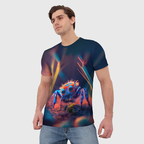 Мужская футболка 3D Маленький паучок, цвет 3D печать - фото 3