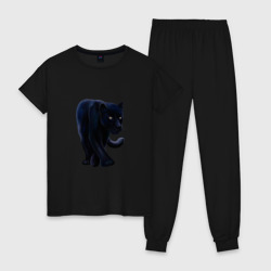 Женская пижама хлопок Черная пантера, хищник