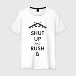 Мужская футболка хлопок Shut up and Rush b