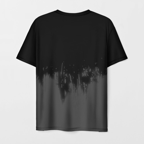 Мужская футболка 3D Tokyo Ghoul glitch на темном фоне: символ сверху, цвет 3D печать - фото 2