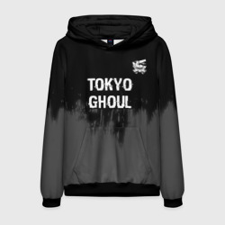 Tokyo Ghoul glitch на темном фоне: символ сверху – Толстовка с принтом купить со скидкой в -32%