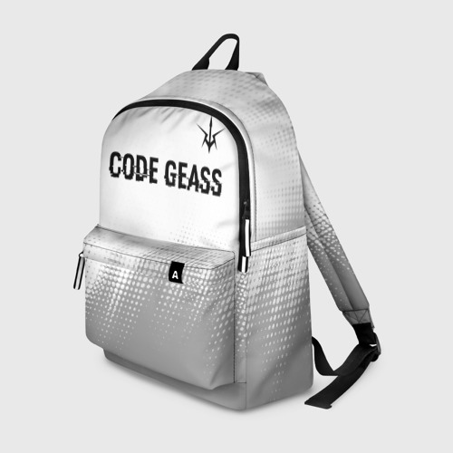 Рюкзак 3D Code Geass glitch на светлом фоне: символ сверху