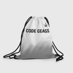 Рюкзак-мешок 3D Code Geass glitch на светлом фоне: символ сверху