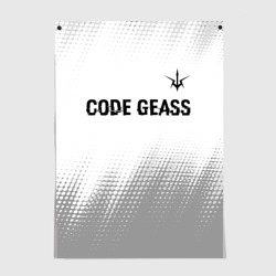 Постер Code Geass glitch на светлом фоне: символ сверху