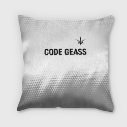 Подушка 3D Code Geass glitch на светлом фоне: символ сверху