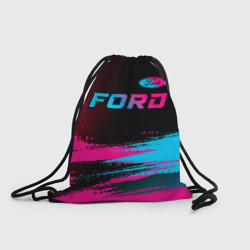 Рюкзак-мешок 3D Ford - neon gradient: символ сверху