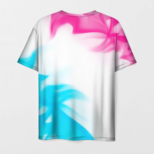 Мужская футболка 3D Daewoo neon gradient style: надпись, символ, цвет 3D печать - фото 2