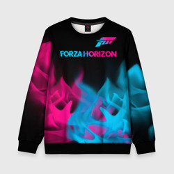 Детский свитшот 3D Forza Horizon - neon gradient: символ сверху