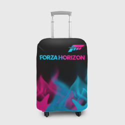 Чехол для чемодана 3D Forza Horizon - neon gradient: символ сверху