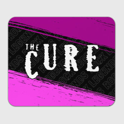 Прямоугольный коврик для мышки The Cure rock Legends: надпись и символ